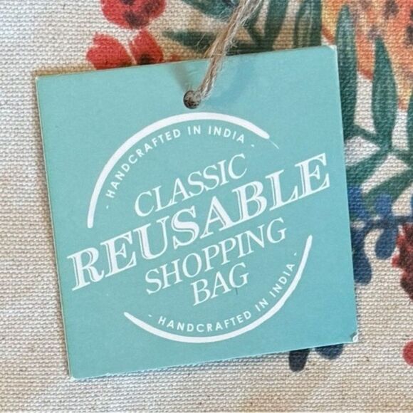 Fall Harvest Cheetah Pumpkin 100% Cotton Reusable Bag NWT - Picture 9 of 10